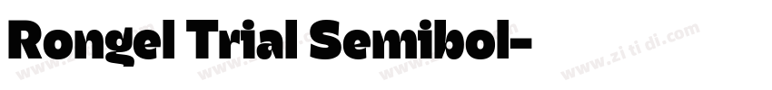 Rongel Trial Semibol字体转换
